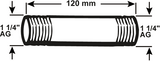 Raccord de tuyau Cornat galva mm 5 4 120mm (530) - vfb5305412