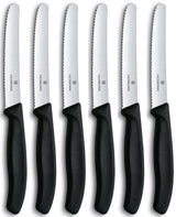 Couteau à tomates Victorinox dentelé noir