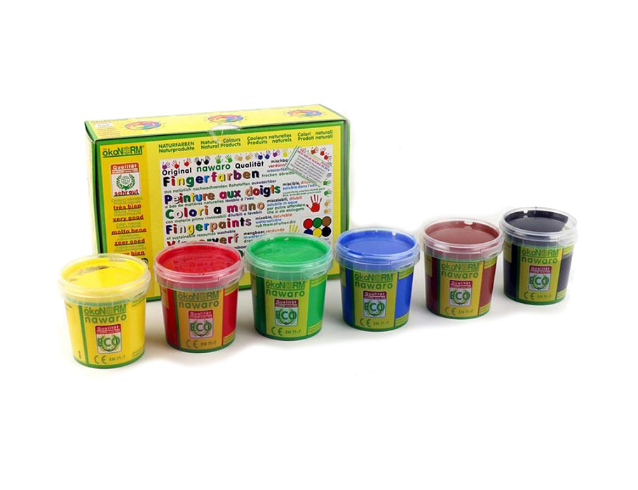 Peinture au doigt Ökonorm - primaire - 6 pièces