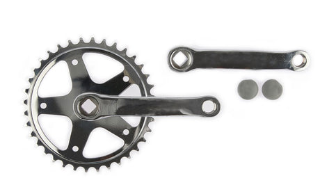 Vinty Crank Set 36T. Spieless 130 mm 1 8 argent