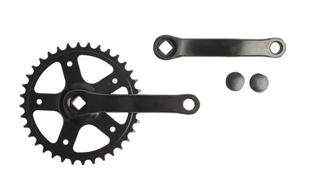 Vinty Crank Set 36T. Spieless 130 mm 1 8 noir
