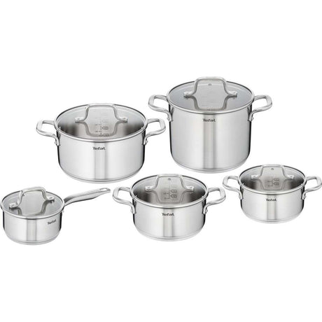 Tefal virtuoso set 5 pièces (casserole haute 22, casserole 16, casserole 18 20 24) - induction