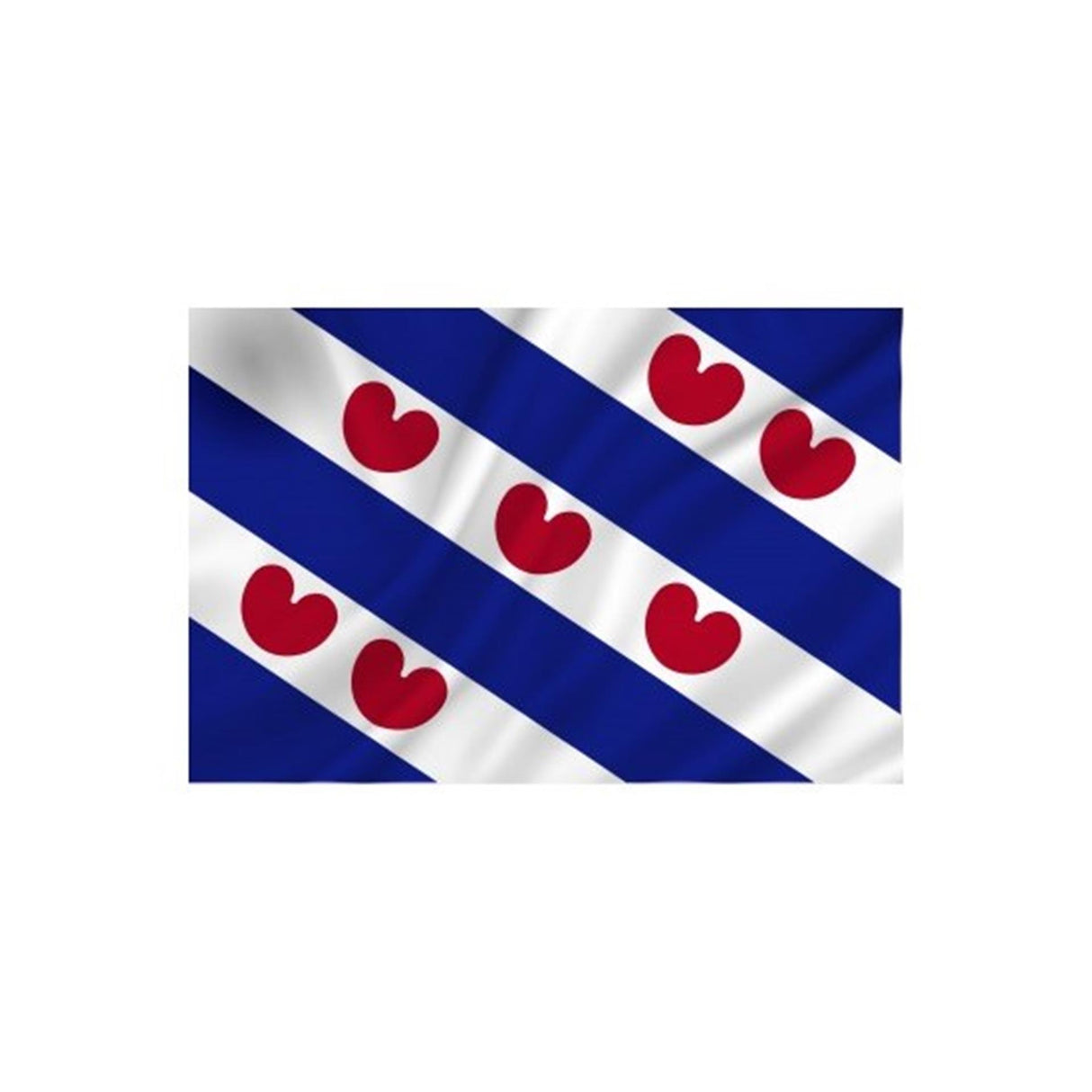 Dokkumer flags drapeau central Frise 50x75 cm polyester filé