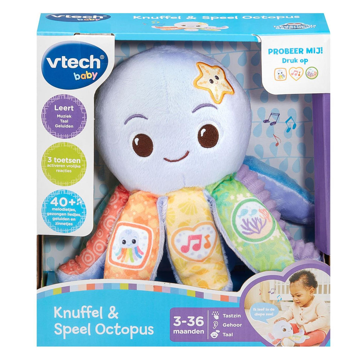 Vtech peluche jouer au poulpe