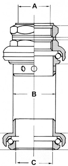 VWP Ball Head Bicycle 1 (22,4 30,0 27,0 mm) črna