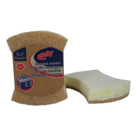 Éponges à récurer recyclées Multy 3pcs eco | 5 pièces