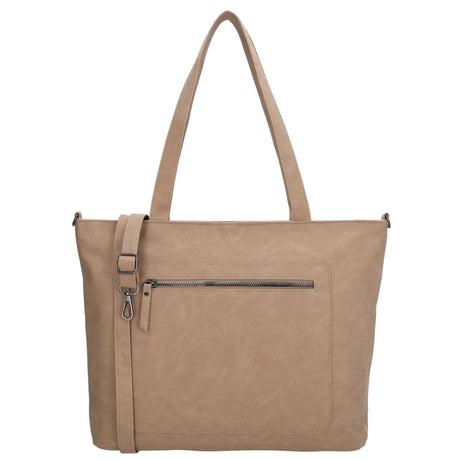 Beagles cambrils schoudertas 29x40x10cm lichttaupe
