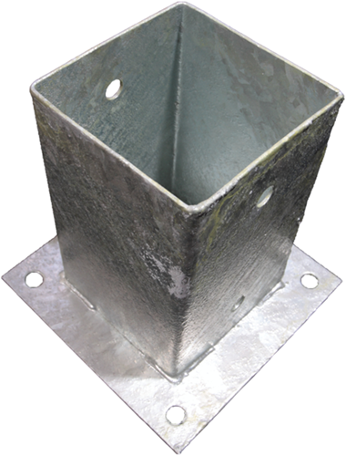 Waelbers products support de poteau sur plaque 91mm fv