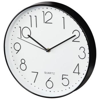 Hama horloge murale élégance ø 30 cm silencieuse noir et blanc