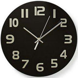 Horloge murale Nedis | 300 mm | verre | noir | 1 pièce - clwa006gl30bk clwa006gl30bk