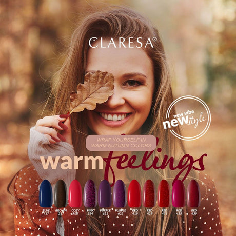 Claresa Vernis Gel UV LED 5 ml Cosy Red Warm Feelings