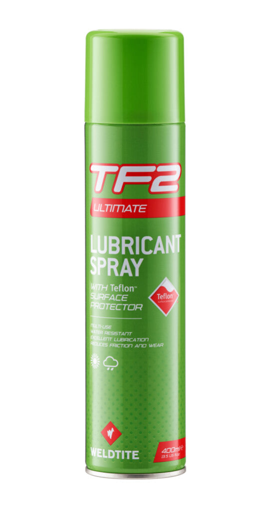 Huile lubrifiante Weldtite TF2 + bombe aérosol Téflon, 4dl