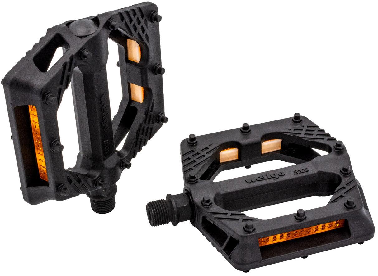 Pédales à plate-forme en nylon Wellgo vtt atb b223n