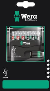 Wera 05136385001 Bit-check bitorsion 12 pièces, jeu d'embouts 1 dans une cassette - 05136385001