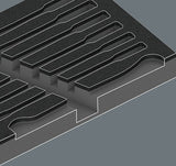 Wera 9830 insert en mousse pour 6000 joker set 1, sans outils, 172 x 30 x 392 mm - 05137330001