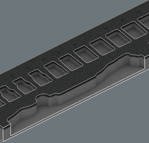 Wera 9722 Insert moussant avec 8000 C zyclop ra