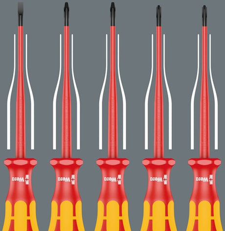 Wera 165 is pz s # 1+ 2 jeu de tournevis kraftform plus série 100. avec diamètre de lame réduit, 2 pièces - 05006470001