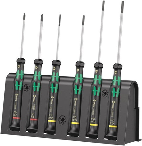 Wera 2035 6 a jeu de micro-tournevis + support, 6 pièces - 1 pièce(s) - 05118150001
