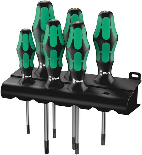 Wera 367 6 torx® bo kraftform plus jeu de tournevis torx® bo + support, 6 pièces - 1 pièce(s) - 05138250001