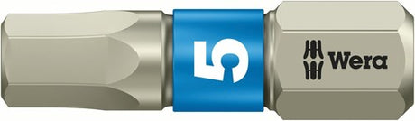 Wera 3840 1 embouts hexagonaux, acier inoxydable, hex-plus, 6,0 x 25 mm - 1 pièce(s) - 05071076001