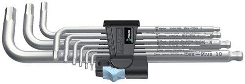 Wera jeu de clés hexagonales 3950 9 hex-plus inoxydable 1 (acier inoxydable, 9 pièces, 1,5 mm à 10 mm)