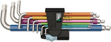 Wera 3950 spkl 9 sm jeu de clés coudées multicolores, métriques, acier inoxydable, 9 pièces - 1 pièce(s) - 05022669001