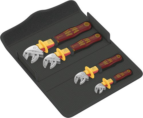 Wera 6004 joker vde | jeu de clés à fourche auto-ajustables | 4 pièces | 7-19mm - 05020170001