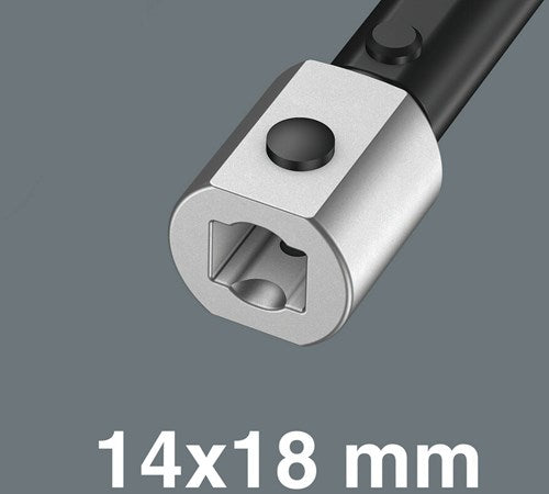 Wera 7880 joker xl clé à fourche auto-ajustable pour taille de clé 19-24 mm, 14x18mm, 14x18 x 19-24 x 3 4-15 16 x 95 mm - 05020172001