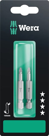 Wera 851 4 tz embouts cruciformes, ph 1 x 50 mm - 2 pièce(s) - 05134380001
