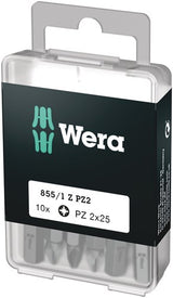 Wera 855 1 z bits pozidriv, pz 2 x 25 mm (boîte pro 10 bits) - 1 pièce(s) - 05072404001