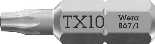 Wera 867 1 embouts torx®, tx 10 x 25 mm - 1 pièce(s) - 05066485001