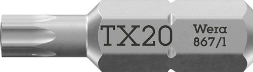 Wera 867 1 embouts torx®, tx 20 x 25 mm - 1 pièce(s) - 05066487001