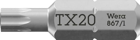 Wera 867 1 embouts torx®, tx 20 x 25 mm - 1 pièce(s) - 05066487001