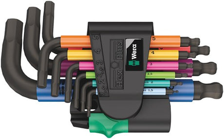 Wera 950 9 jeu de clés mâles hexagonales plus multicolores - 05133164001