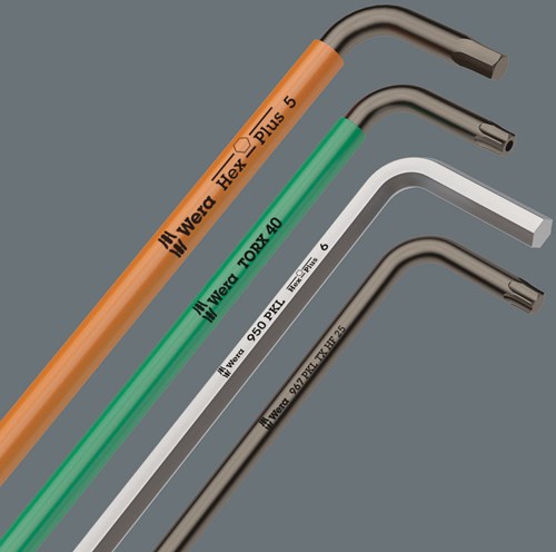 Wera 967 9 tx xl 1 jeu de clés coudées Torx®, longues, 9 pièces - 1 pièce(s) - 05024460001