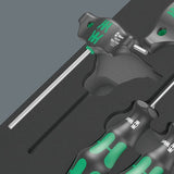 Wera 9713 insert en mousse avec jeu de tournevis hexagonaux 1, 12 pièces (gris noir, dans insert en mousse pour chariot d'atelier)