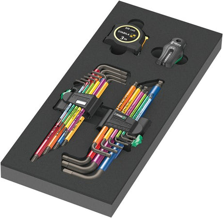 Wera 9740 Insert moussant avec des clés de marqueur SE