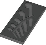 Wera 9832 insert en mousse pour 6004 joker set 1, sans outils, 172 x 30 x 392 mm - 05137332001