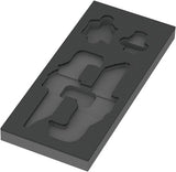 Wera 9840 insert en caoutchouc mousse pour jeu de clés coudées 1, sans outils, 172 x 30 x 392 mm - 05137340001
