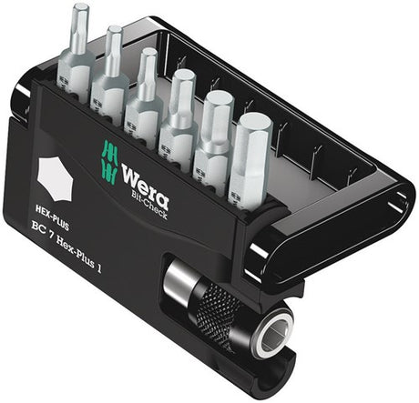 Wera bit-check 7 hex-plus 1, 7 pièces - 1 pièce(s) - 05056168001