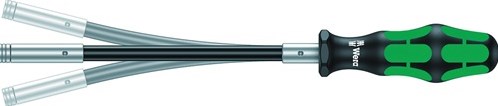 Porte-embouts Wera | 1 4 pouces avec aimant | longueur de la lame 173,5 mm | couteau manche flexible 3 composants | 1 pièce - 05028161001 - 05028161001