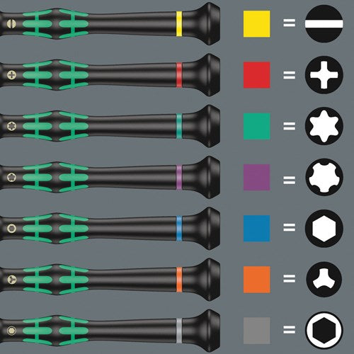 Wera kraftform micro 12 electronics jeu de tournevis pour électronique 12 pièces - 05134000001