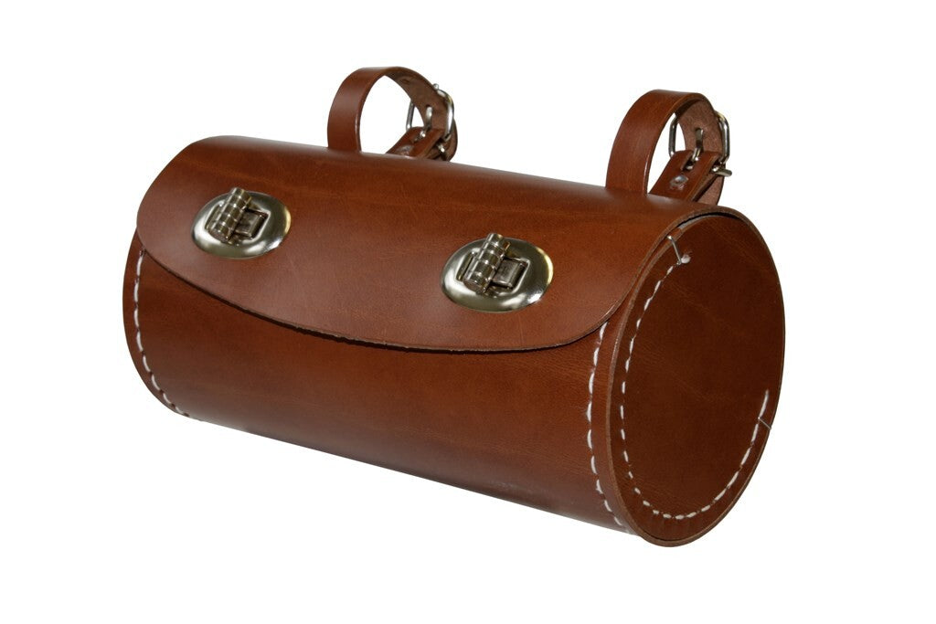 Westphal Saddle Bag #60 Leather 160xø80mm, brun