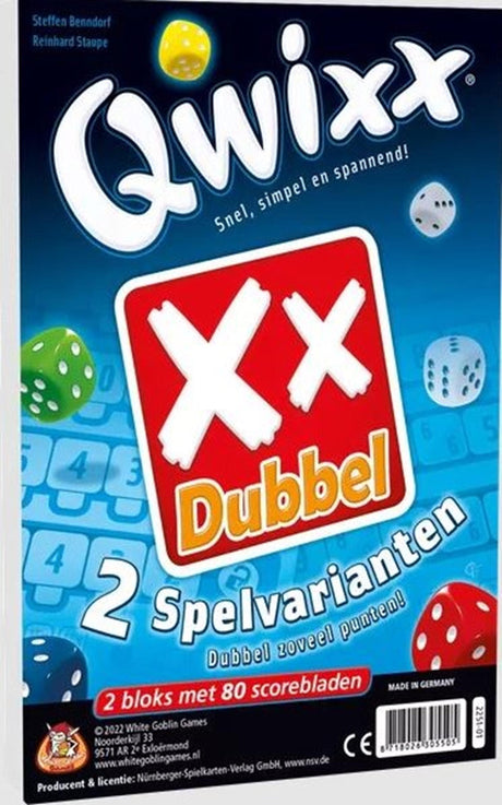 Jeux de gobelin blanc qwixx jeu de double dés