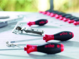 Wiha 302020 Tournevis à tête fendue à finition douce avec lame ronde pour vis à empreinte profonde 2,0 mm x 65 mm - 00684