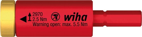 Wiha 41343 adaptateur moment easytorque électrique pour slimbits et support slimvario® sous blister 2,5 nm - 41343