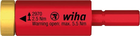 Wiha 41343 adaptateur moment easytorque électrique pour slimbits et support slimvario® sous blister 2,5 nm - 41343