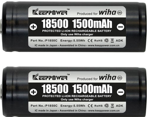 Wiha 41914 | jeu de batteries 18500 li-ion | 2 pièces - 41914