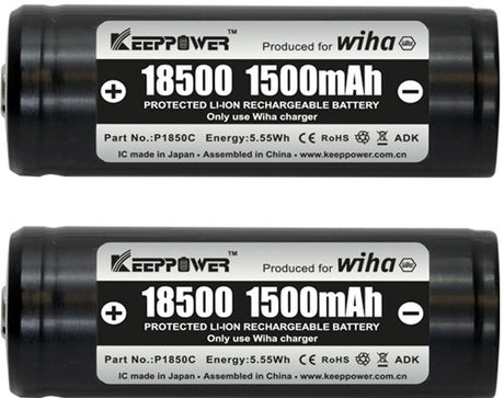 Wiha 41914 | jeu de batteries 18500 li-ion | 2 pièces - 41914