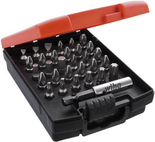 Wiha jeu d'embouts standard 25 mm assortis 32 pièces 1 4 c6,3 incl. boîte - 26252 - 26252